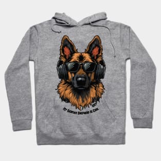 Cool Dogs - Sounds and Shade - German Shepherd Hoodie